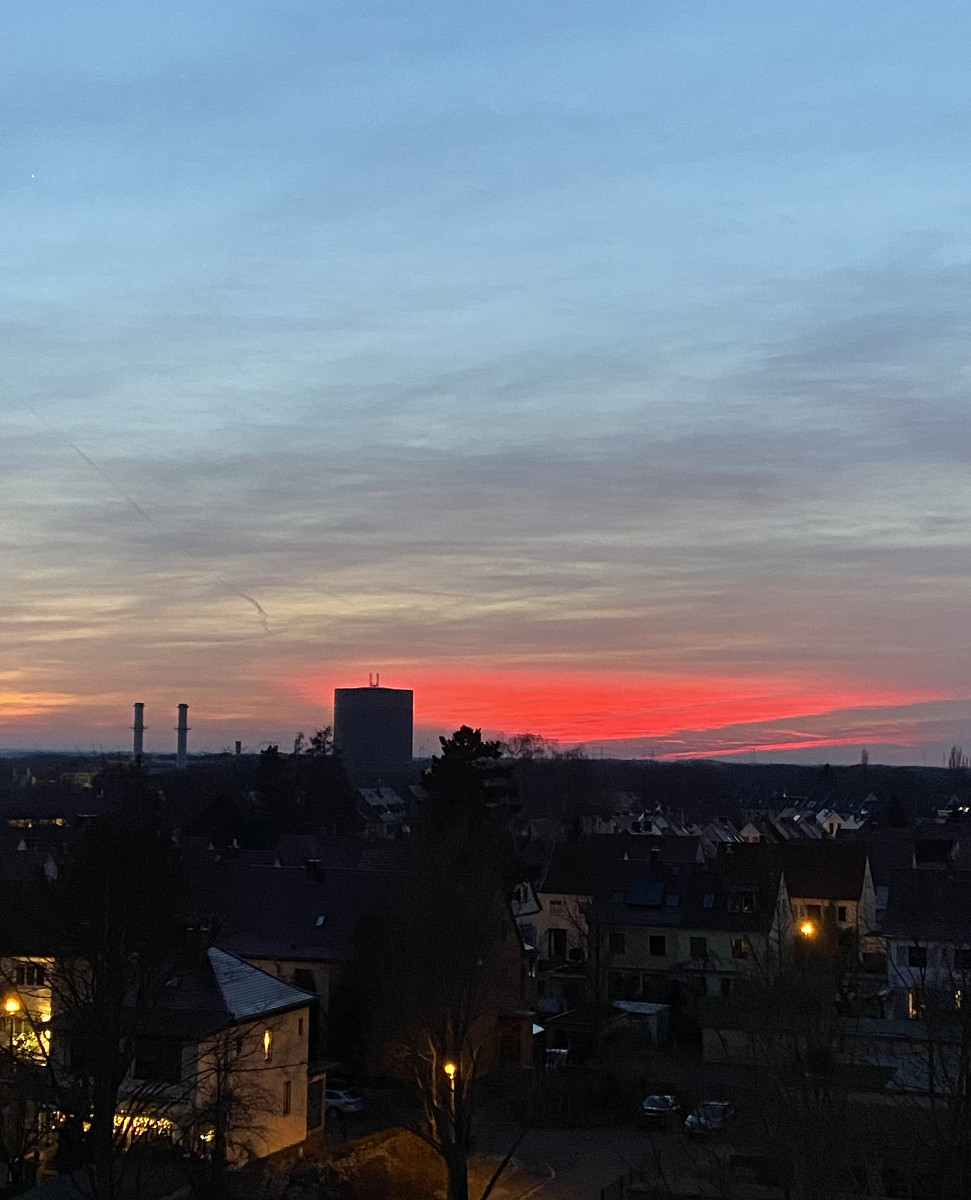 Sonnenuntergang/ Balkonblick