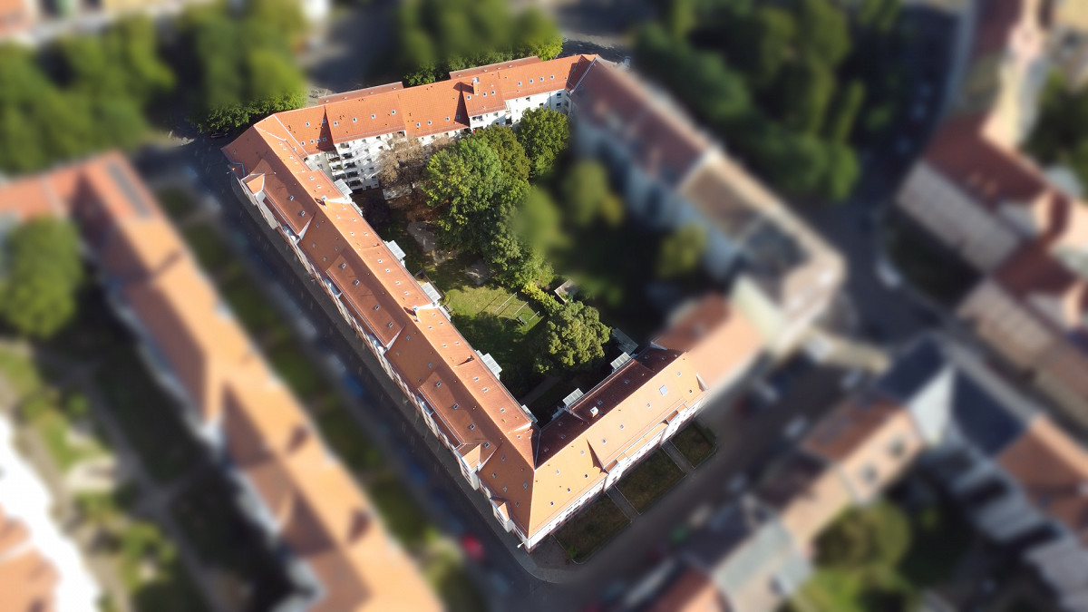 Sommeridylle im Stadtinnenhof